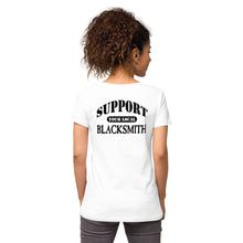 Load image into Gallery viewer, Women’s fitted v-neck t-shirt