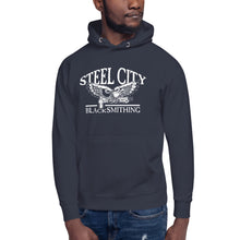 Load image into Gallery viewer, Support Your Local Blacksmith Hoodie
